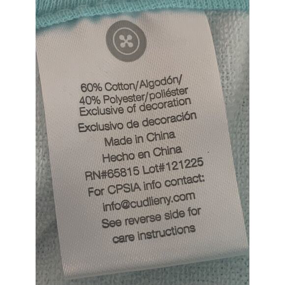 Buttons and Stitches 3 Pack Baby Boy Bibs Blue Turquoise New - Picture 6 of 7